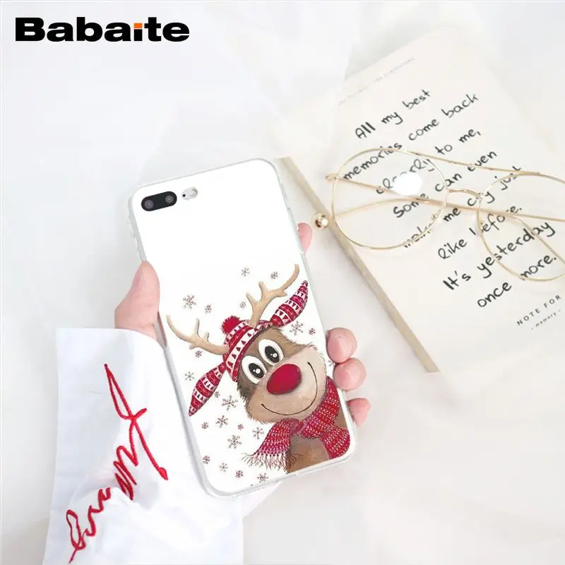 Babaite год Рождество олень Санта чехол для телефона для iphone 11 Pro 11Pro Max 8 7 6 6S Plus X XS MAX 5 5S SE XR