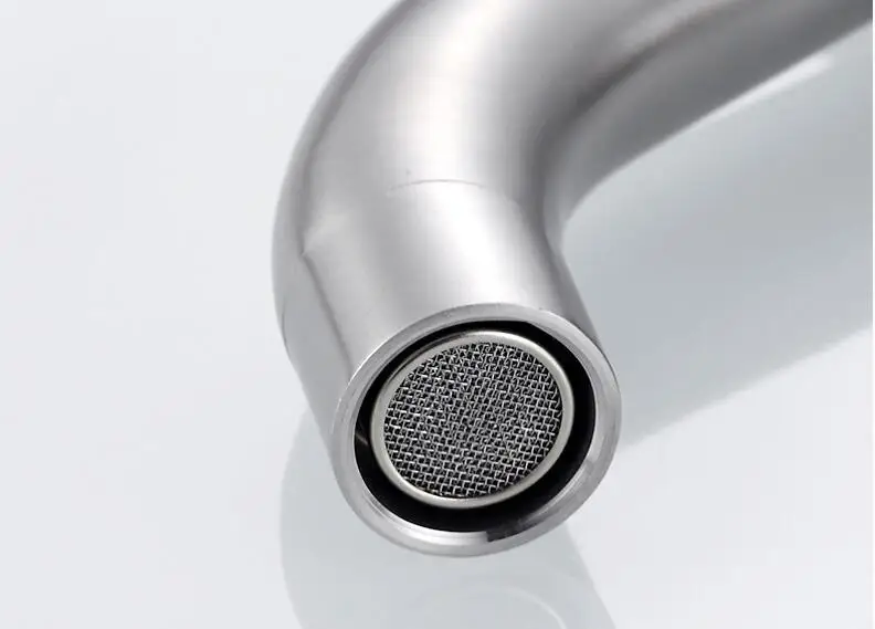 

Stainless steel deck mounted single cold nickel brushed sink faucet basin faucet,tap mixer