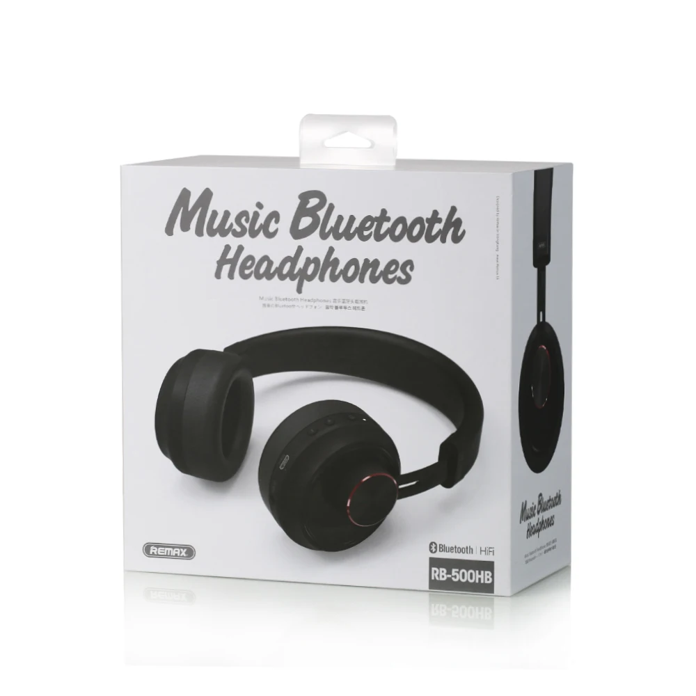 Remax Беспроводная Музыка Bluetooth наушники гарнитура с HD микрофоном шумоподавление