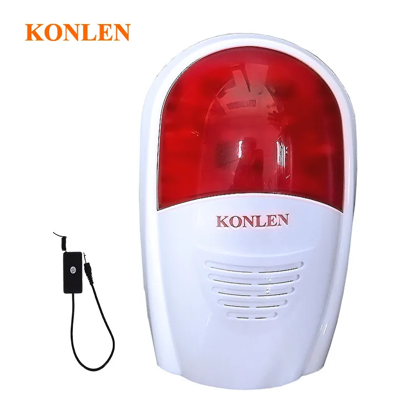 KONLEN 115DB внутренняя наружная беспроводная мигающая сирена Стробоскопическая
