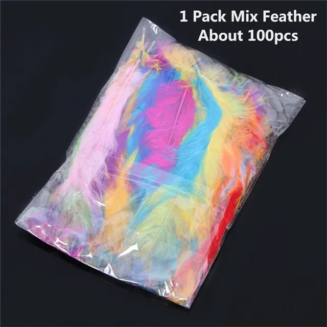 Mixed Feather DIY перо светящиеся воздушные шары Bobo Прозрачные Шары прозрачные круглые шары для дня рождения украшения детей - Цвет: Mixed Feather