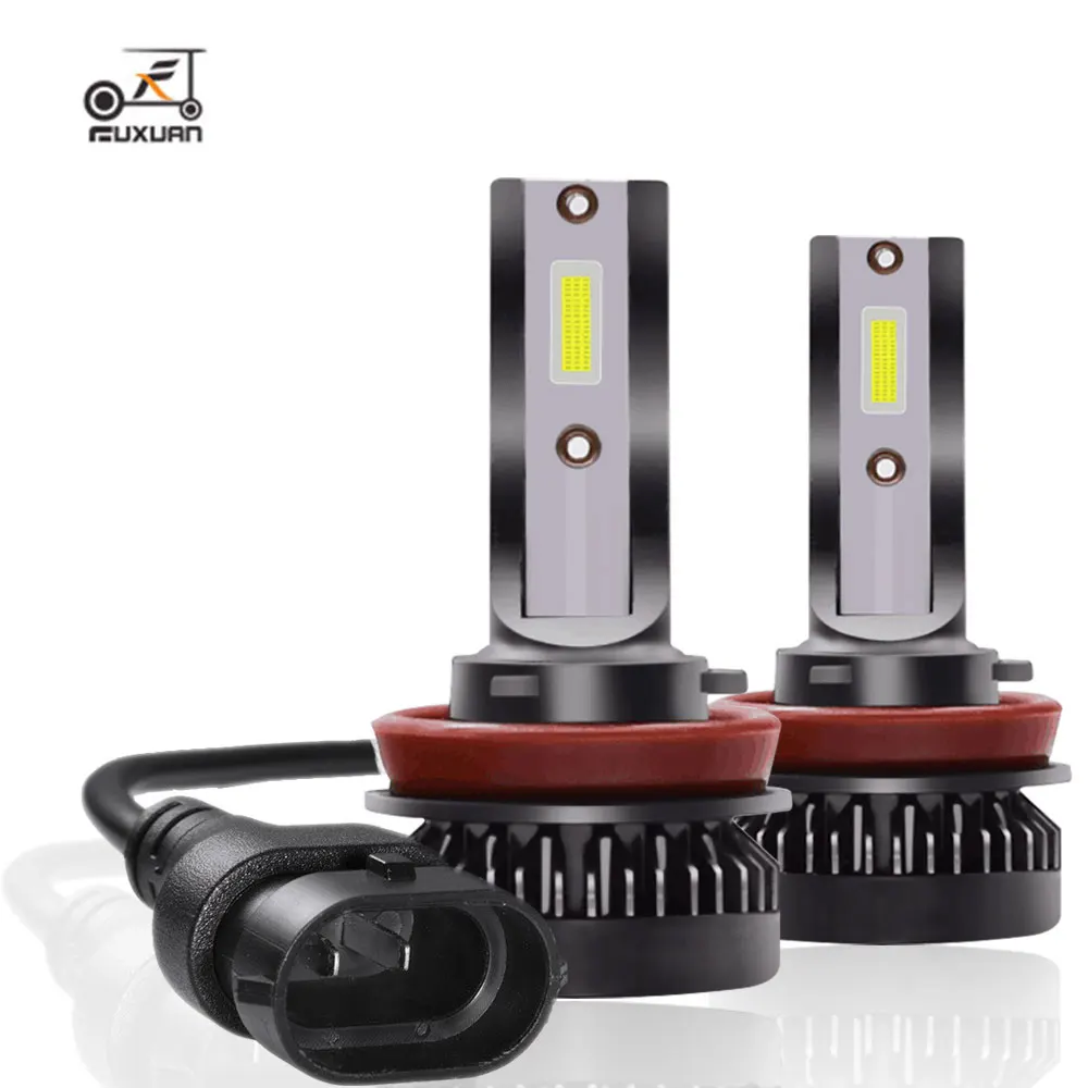 2Pcs Fuxuan 12000LM Mini H7 LED Car Light Headlight Bulbs H1 H8 H9 H11 9005 HB3 9006 HB4 Auto 12V 24V Lamps Automobiles | Автомобили и