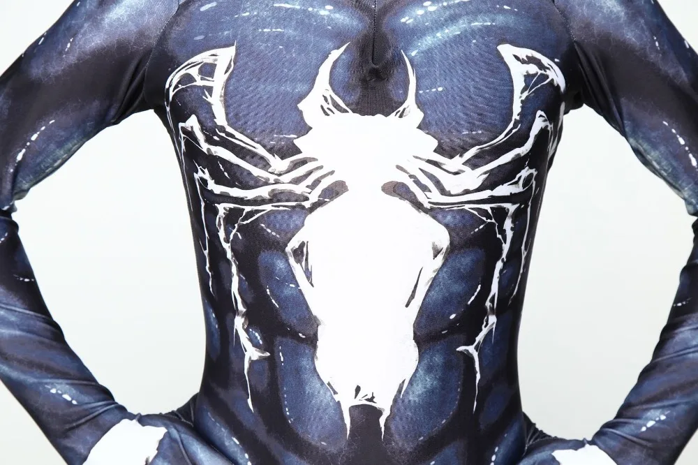Комбинезон Venom Symbiote Spider Man лайкра зентай Spidey костюм для косплея взрослых мужчин
