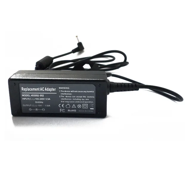 Ноутбук AC адаптер Зарядное устройство 19V 1.58A 30W для ноутбука HP Mini 100 1125nr 110 1022nr 1020NR