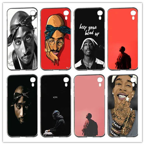 Модные 2Pac Тупак Амару Шакур мягкие ТПУ случаи мобильного телефона чехол для Iphone 4