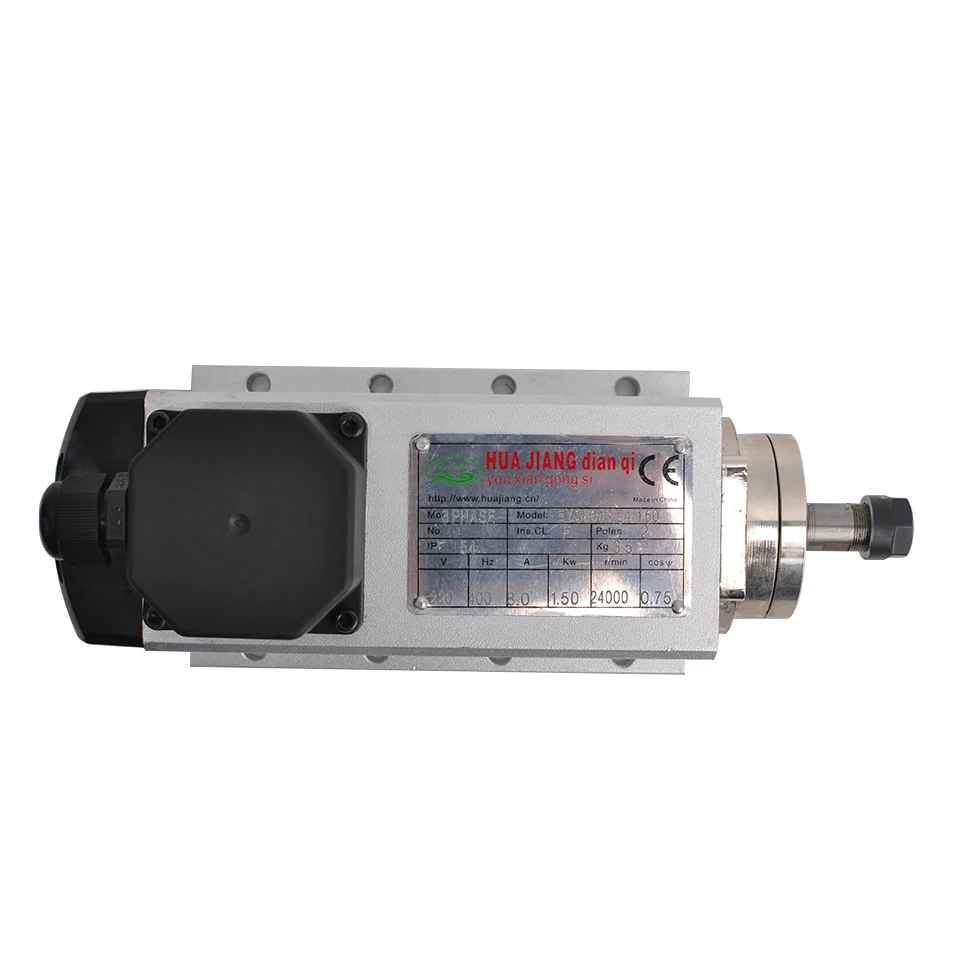 

CNC Router Spindle 1.5KW Air Cooled Spindle Motor 220V 110V Square Router Tools For Drilling Milling Machine Engraving