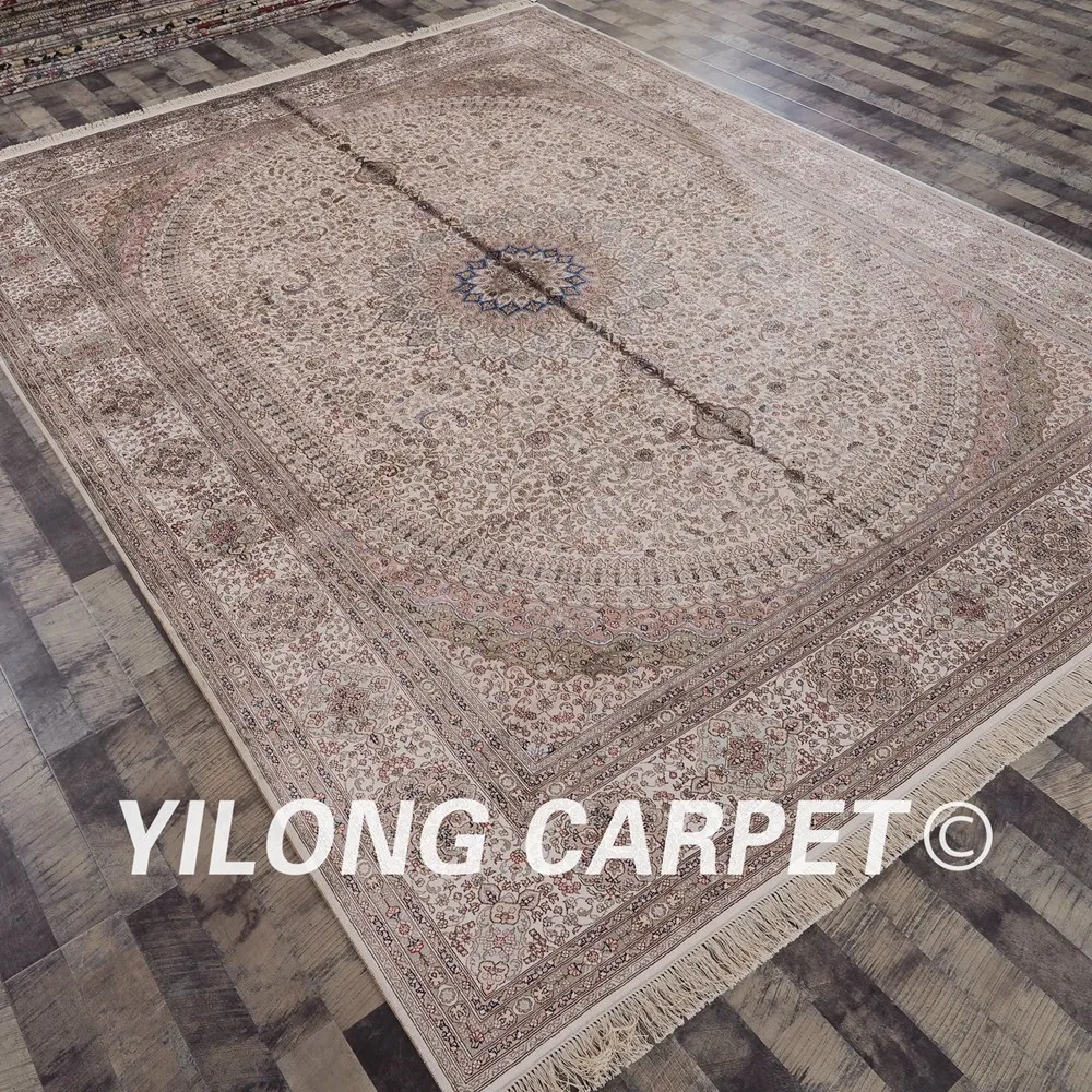 Kopen Yilong 9'x12 'Handgeknoopte Perzische Traditionele Rug Woonkamer Turkse Zijde Tapijten (LH166A9x12)