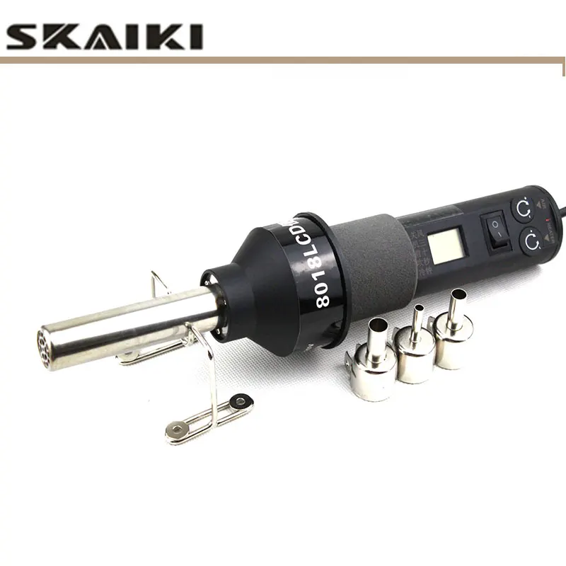 Skaiki 8018 LCD SMD паяльная станция с ЖК-экраном портативный термоуправляемый пистолет