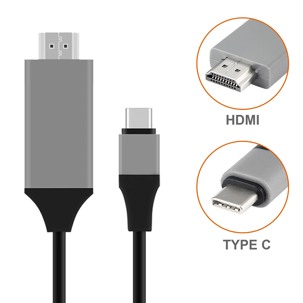 USB C к HDMI 3 1 Type папа Папа 4K 2K высокоскоростной кабель адаптер для MacBook Pro Разъем