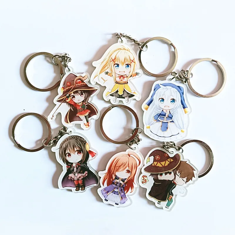 Аниме брелок kono subarashii sekai ni shukufuku wo Akua konosuba llaveros para mujer|Брелоки| |