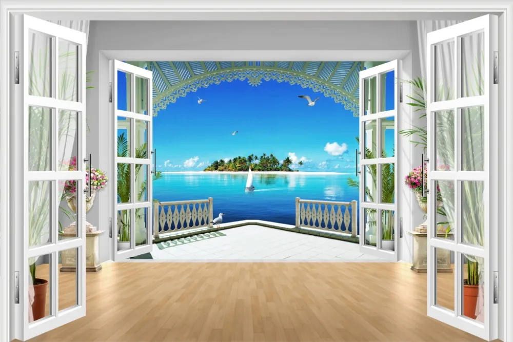 Цифровая фотопечать ландшафта andscape роскошные занавески для гостиной 3D спальни
