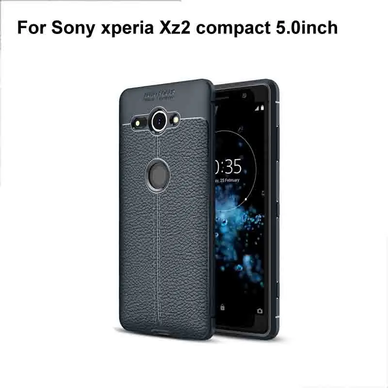 Мягкий силиконовый чехол из ТПУ для Xperia XZ2 Compact H8324 защитный телефона PC Рамка