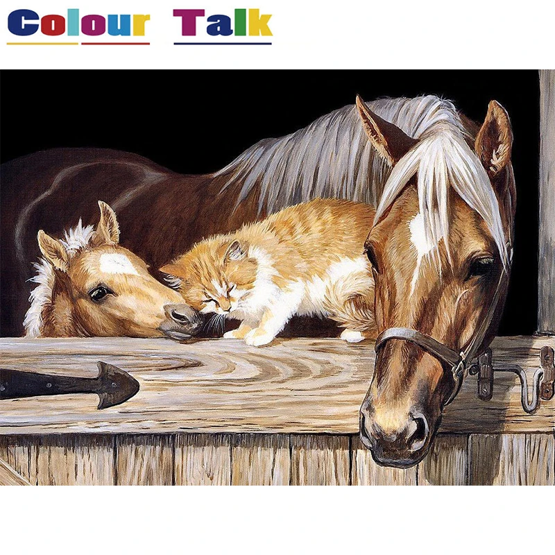 Набор для рисования по номерам маслом сделай сам взрослых современные холщовые