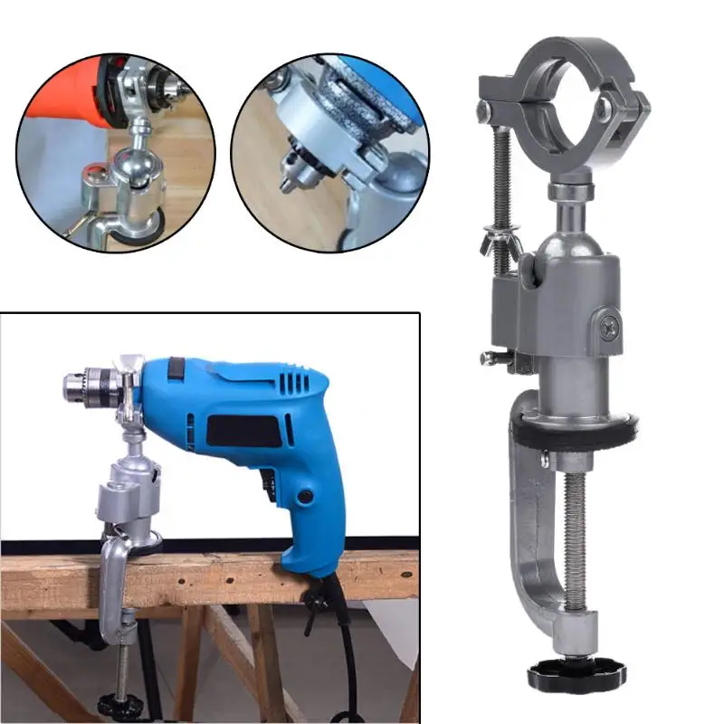 

Mini Drill Holder Stand Clamp-on Electric Drill Bench Back 360 Degree Bench Grinder Blacket Used for Dremel Power Tools