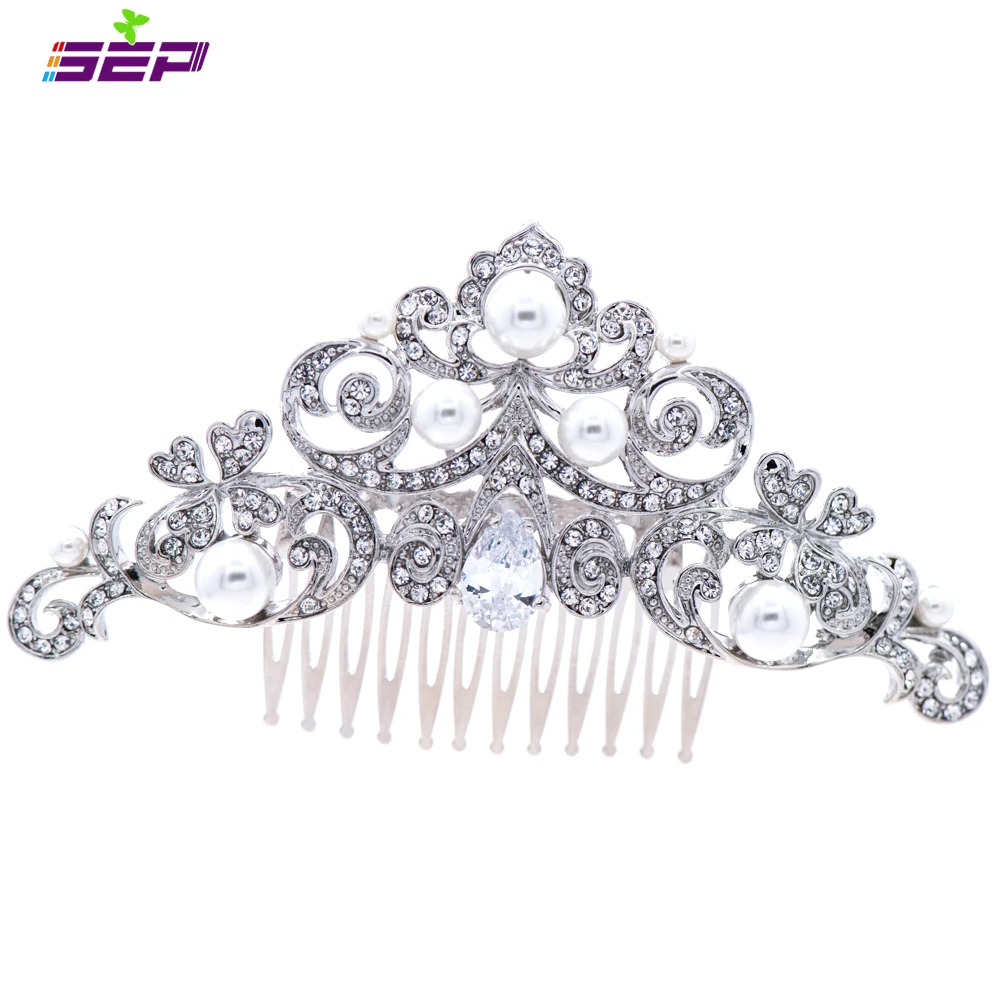 Женская заколка гребень для волос с искусственным жемчугом|pearl hair comb|hair comb crystalhair |