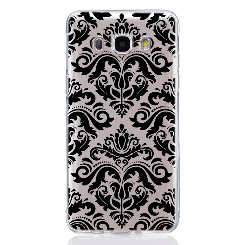 Для Samsung Galaxy A3 A5 2016 2017 prime J1 J2 J3 J5 J7 TPU цветной мягкий геометрический Мандала