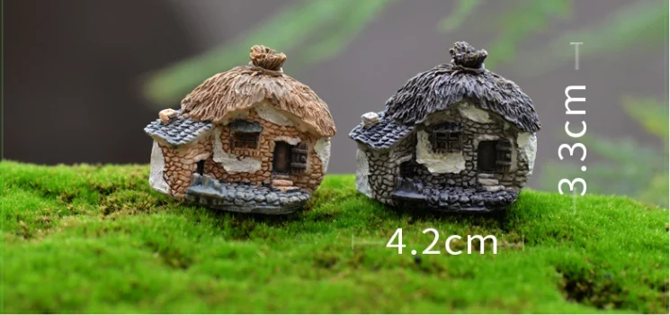 1 шт. милый мини-дом DIY сказочное садовое ремесло из смолы миниатюрный Террариум