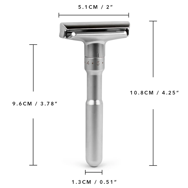 Qshave серебро безопасность Бритвы классические мужские бритья руководство безопасность Бритвы Подарок от отца станок для бритья эпилятор