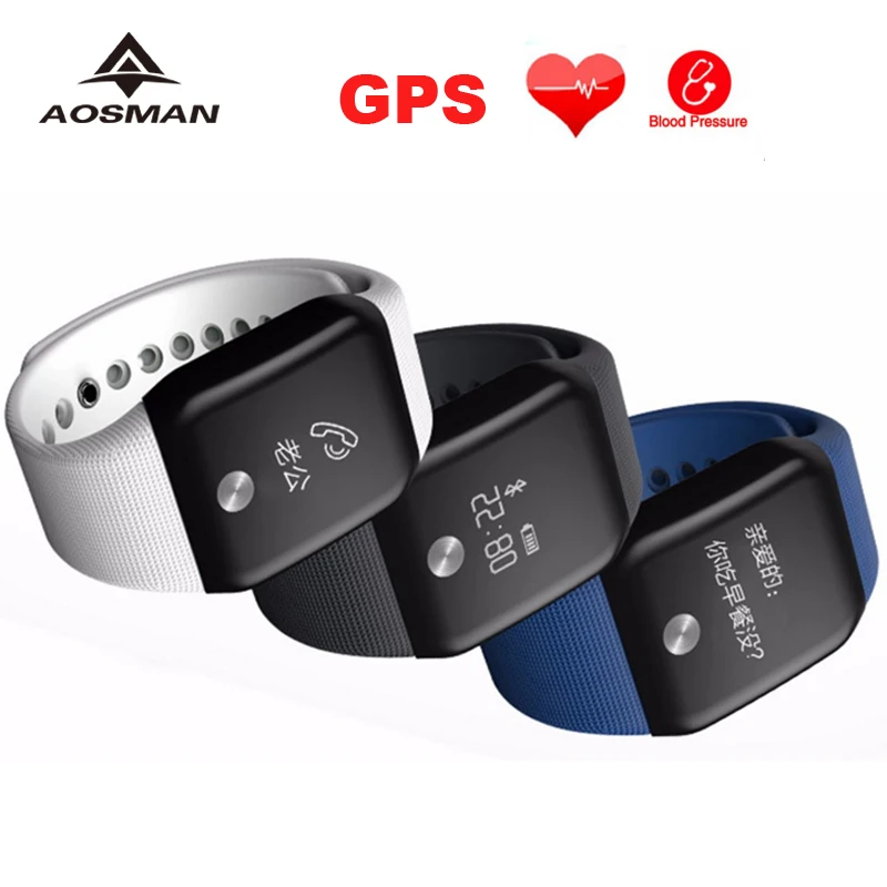 AOSMAN gps мужские спортивные часы A88S Монитор артериального давления сенсор пульса
