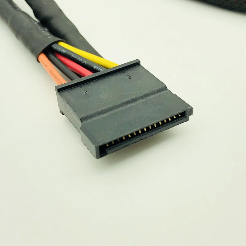 Высокое качество черный рукав 5Pin к 3 * SATA модульный блок питания Кабели адаптер PSU