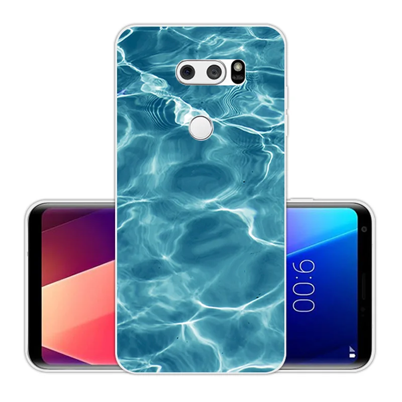 Для LG V30 зеленая задняя крышка 6 0 дюймов роскошный ТПУ ультра тонкий мягкий