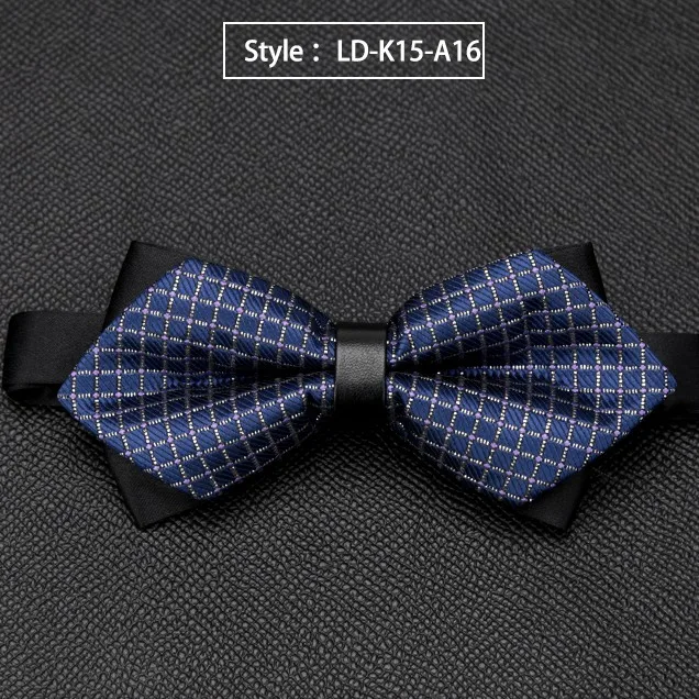 LD-K15-A16 Мужские галстуки-бабочки, качественные, распродажа, модные галстуки, формальные, Роскошные, свадебные галстуки-бабочки, галстуки для мужчин, рубашки, бизнес подарки, аксессуары - Цвет: LD-K15-A16