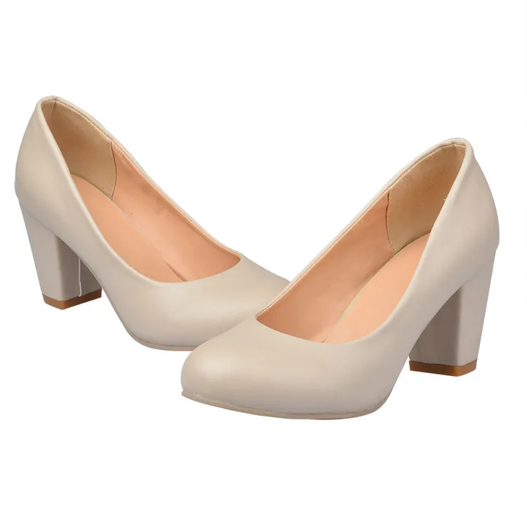 2017 Sapato Feminino Zapatos Mujer Tacon Big Size 34-43 Colour New Spring Autumn Women's Pumps Shoes High Heels Pu 222-1