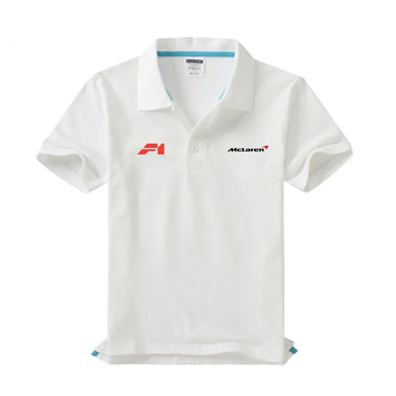 Новые мужские высококачественные хлопковые рубашки с коротким рукавом McLaren polo рубашка Летняя Повседневная рубашка-поло в деловом стиле