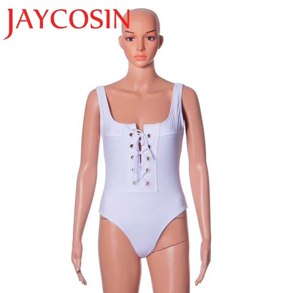 Jumpsuits Hot 2017 Sexy Women New Fashion One Piece Bathing Push Up Jumpsuit Bodysuits White Solid Wonderful Drop Shipping 726 | Женская