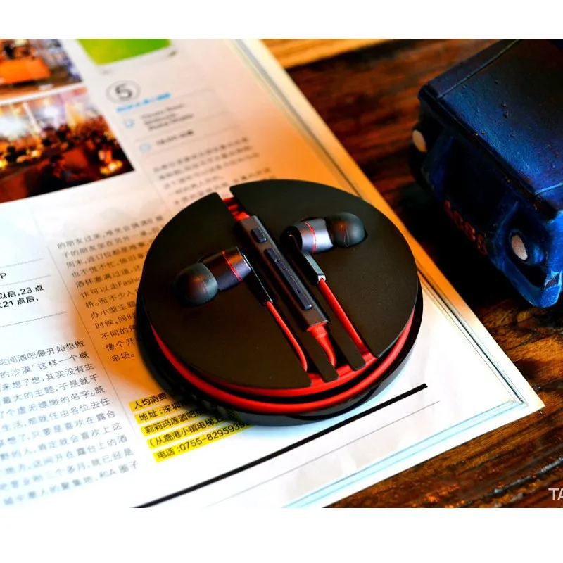 Оригинальный zte Nubia красный стерео Hi-Fi мм 3 5 наушники-вкладыши удаленный микрофон
