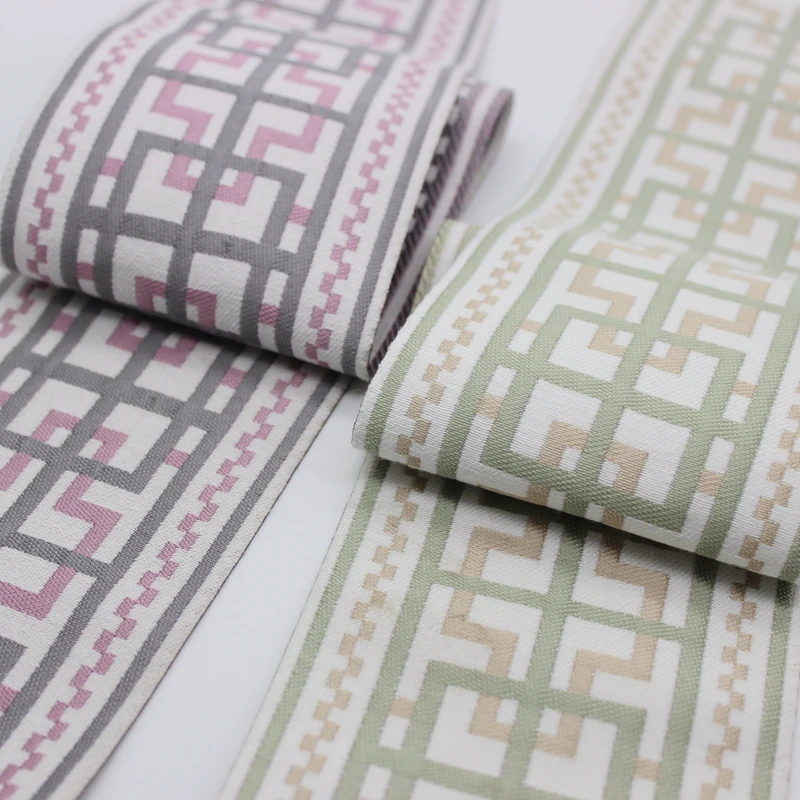 5yards/lot 9CM curtains blackout accessoires pillow case sewing DIY cloth plaid ribbon table flag Dinner Mats Home Textile