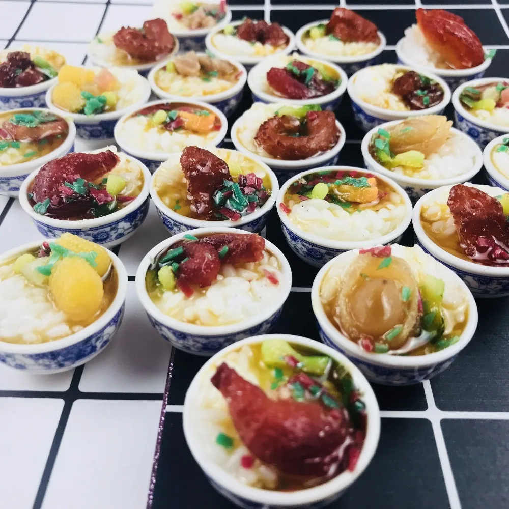 Миниатюрный Кукольный домик 2 шт./лот 1:12 китайская мини кухня с рисом ролевая еда