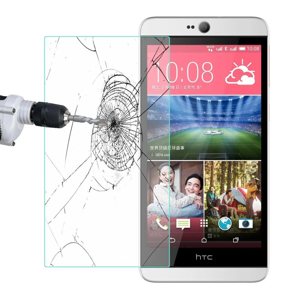 2 шт./лот закаленное Стекло для htc Desire 826 Вт Экран протектор Защитная пленка