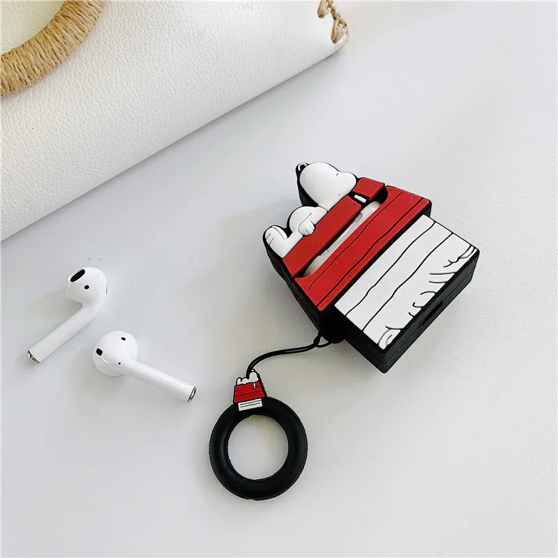 Милый мультяшный чехол для Airpods 2, силиконовый чехол для наушников с Bluetooth для Air pods, чехол для зарядки наушников, чехол для airpod
