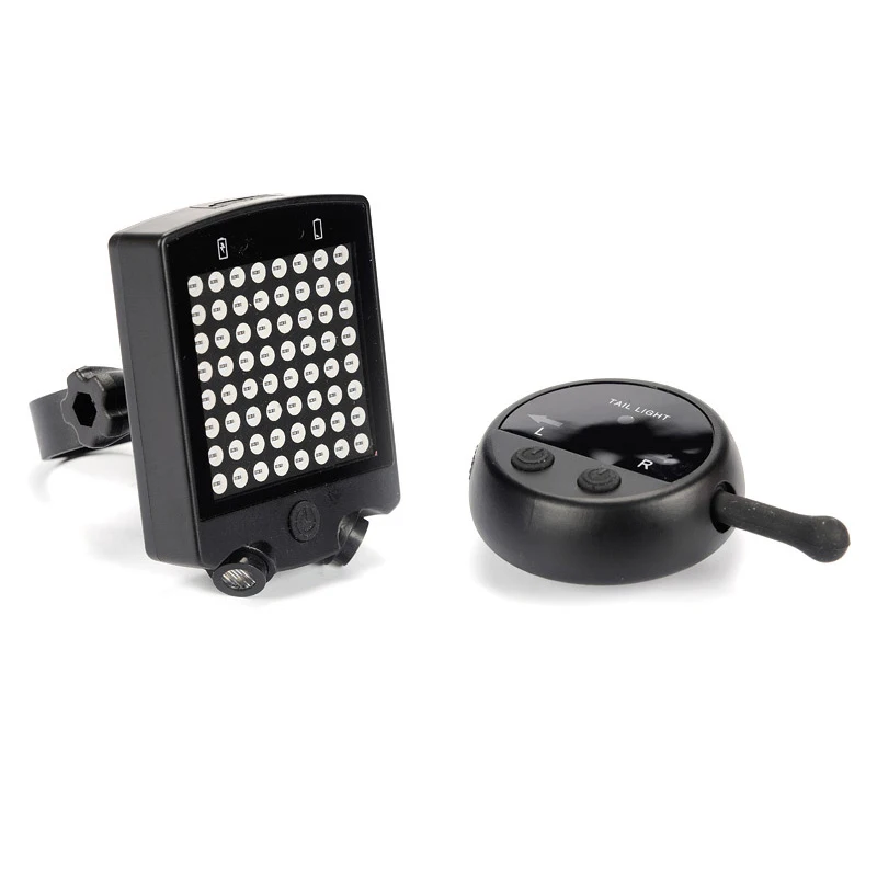 LED USB удаленного сигнала поворота фонарь Беспроводной для Велосипедный спорт