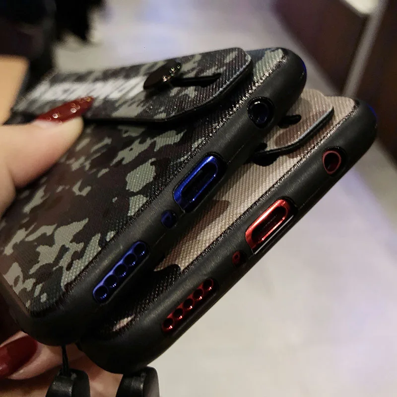 Камуфляж Fundas ремешок-Держатель подставка чехол для телефона huawei P20 P10 плюс Чехол