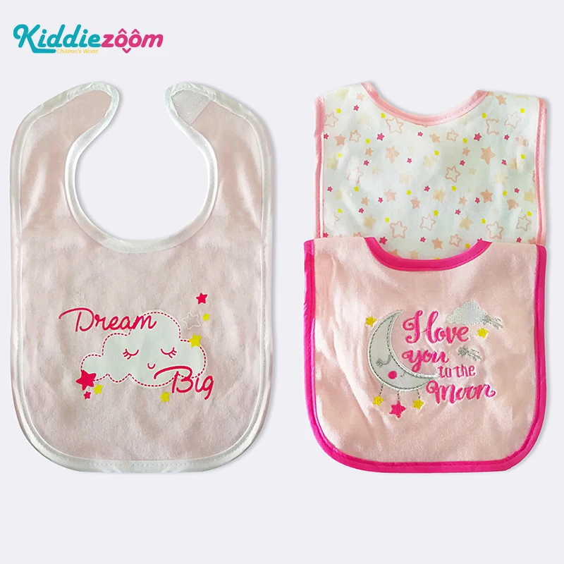 3PCS/SET New Baby &amp Kids Girl Boy Child Medium Cute newborn Pocket Children Newborn Accessories Infant Bibs for Toddler | Детская