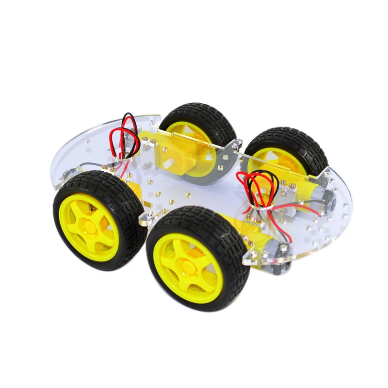 Автомобильный робот-шасси 4WD для Arduino с мотором-редуктором набор самостоятельной