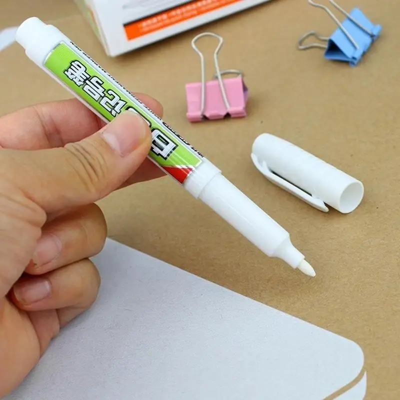 1 шт. 6 мм Diy Металлические Водонепроницаемые перманентные масляные маркерные ручки Sharpie белый круглый носок студенческие принадлежности маркер канцелярские принадлежности