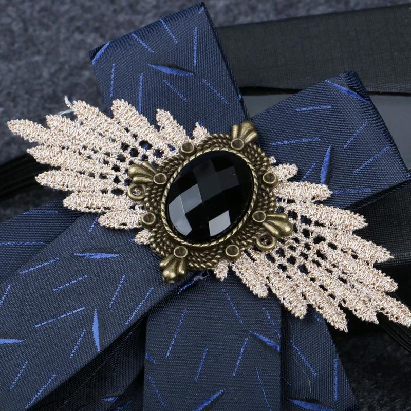 New Free Shipping fashion casual Men's male multilayer diamond collar bow tie wedding groom Groomsmen original design ON sale |