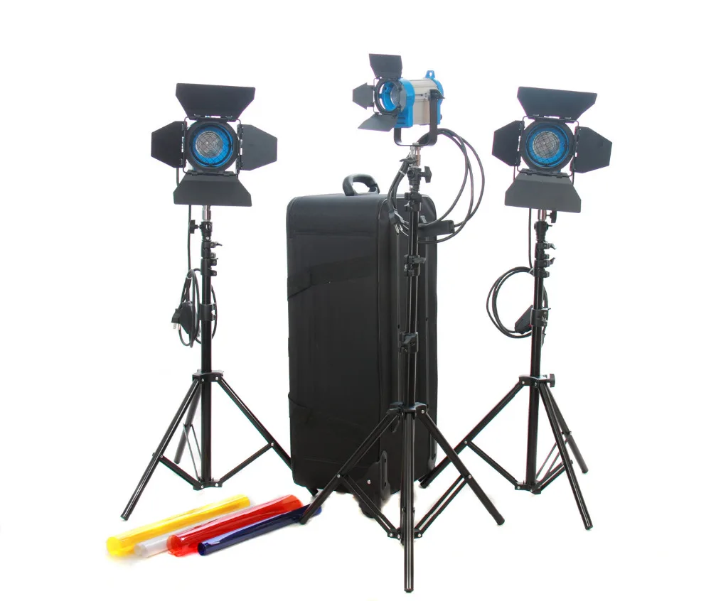 

1*150W + 2*300W Fresnel Lights Tungsten light Photo Studio Spotlight