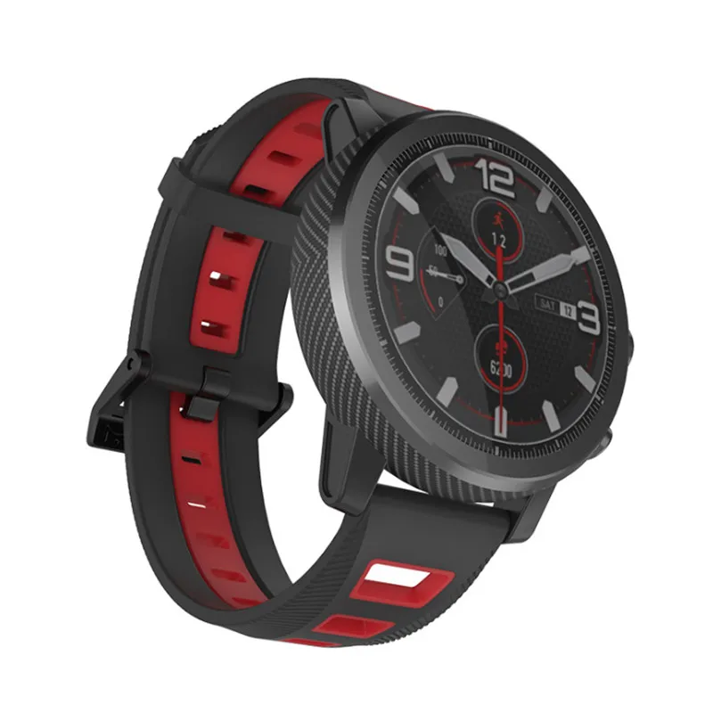 Ремешок Mijobs для Xiaomi Huami Amazfit Bip BIT мягкий силиконовый ремешок на запястье 22 мм