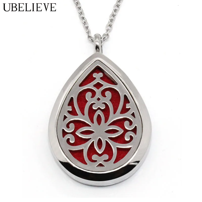 Цветочный дизайн 28*38 мм в форме капли воды диффузор эфирного масла медальон