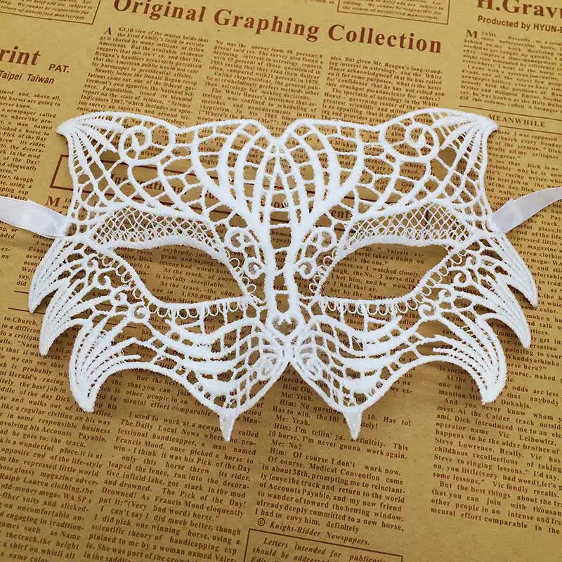 white Mask Белая маска для лица Рождественская Маска для карнавала маскарада пасхальные маски - Цвет: white Mask