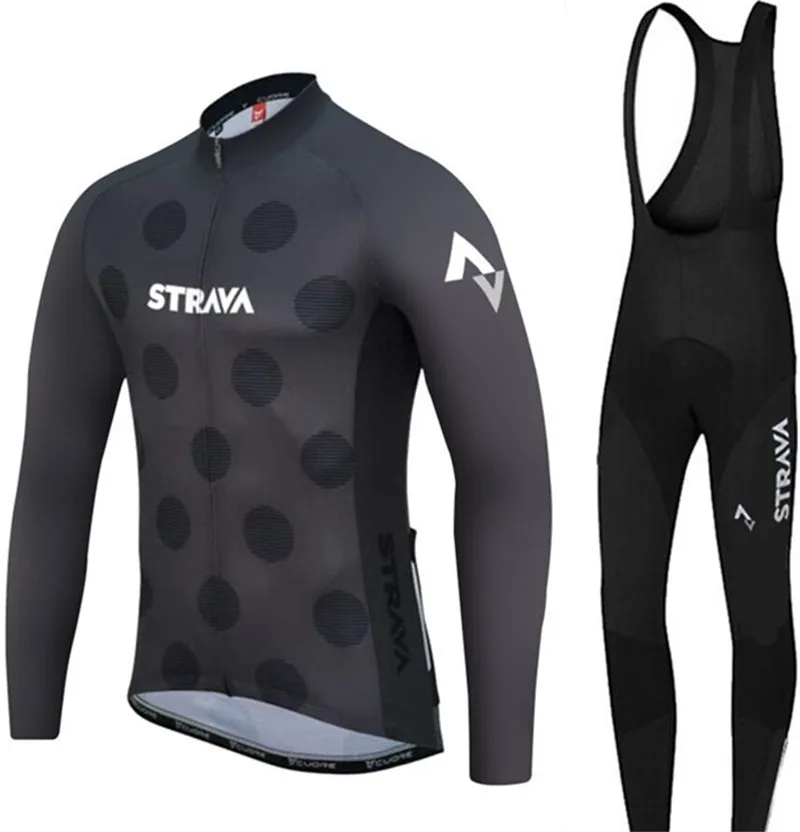 

2018 Long sleeves Autumn thin Mem Cycling jerseys MTB bike Ropa Ciclismo Cycle Sportswear Pro STRAVA Team Cycling Clothing black