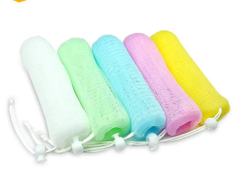 

good high quality colorful 3 ayer(total 6 layer )soap net soap mesh bag handmade soap for foaming ,essential tool 10pcs/set