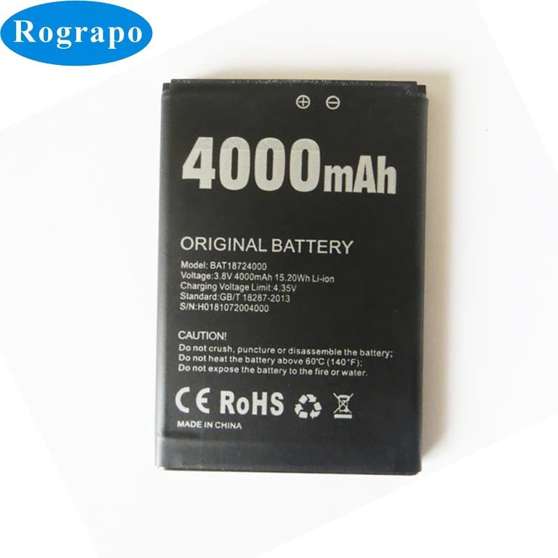 Сменный аккумулятор для Doogee X70 BAT18724000 4000 мАч|Аккумуляторы мобильных телефонов| |