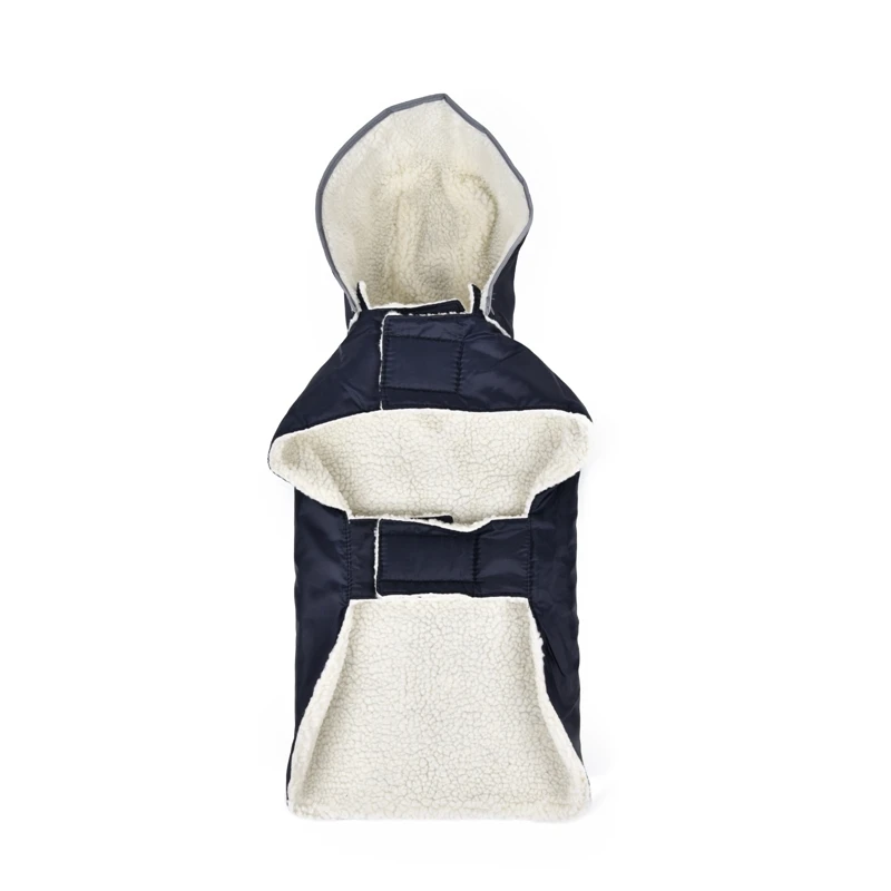 Оптовая продажа дешевая одежда для собак Зимняя Толстая Съемная шапка жилет