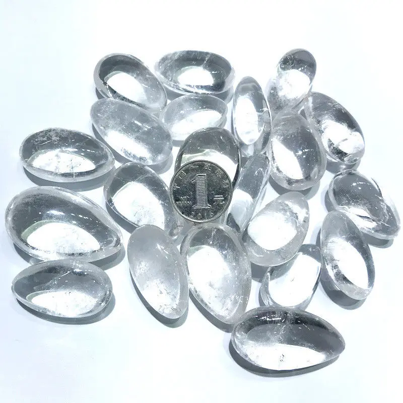 

100g Natural White Quartz Crystal Stones Tumbled Palm Healing Crystals Play Rock Natural Stones and Minerals Healing Crystals