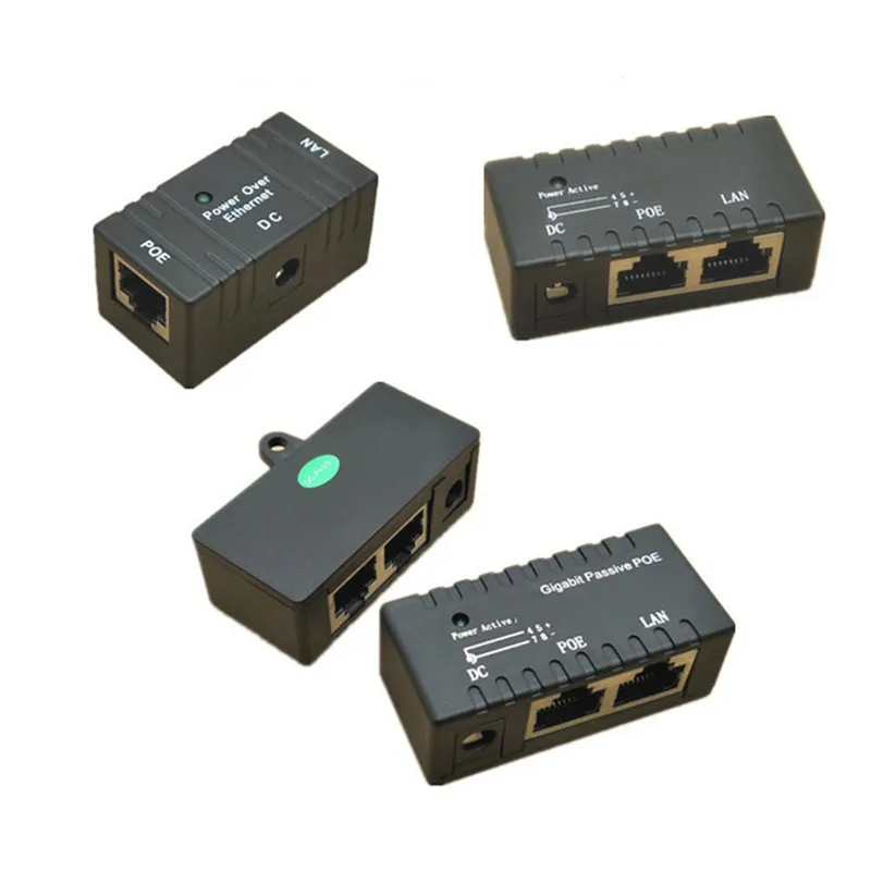 10/100 Мбит/с RJ45 POE инжектор Мощность сплиттер настенные подвесной переходник
